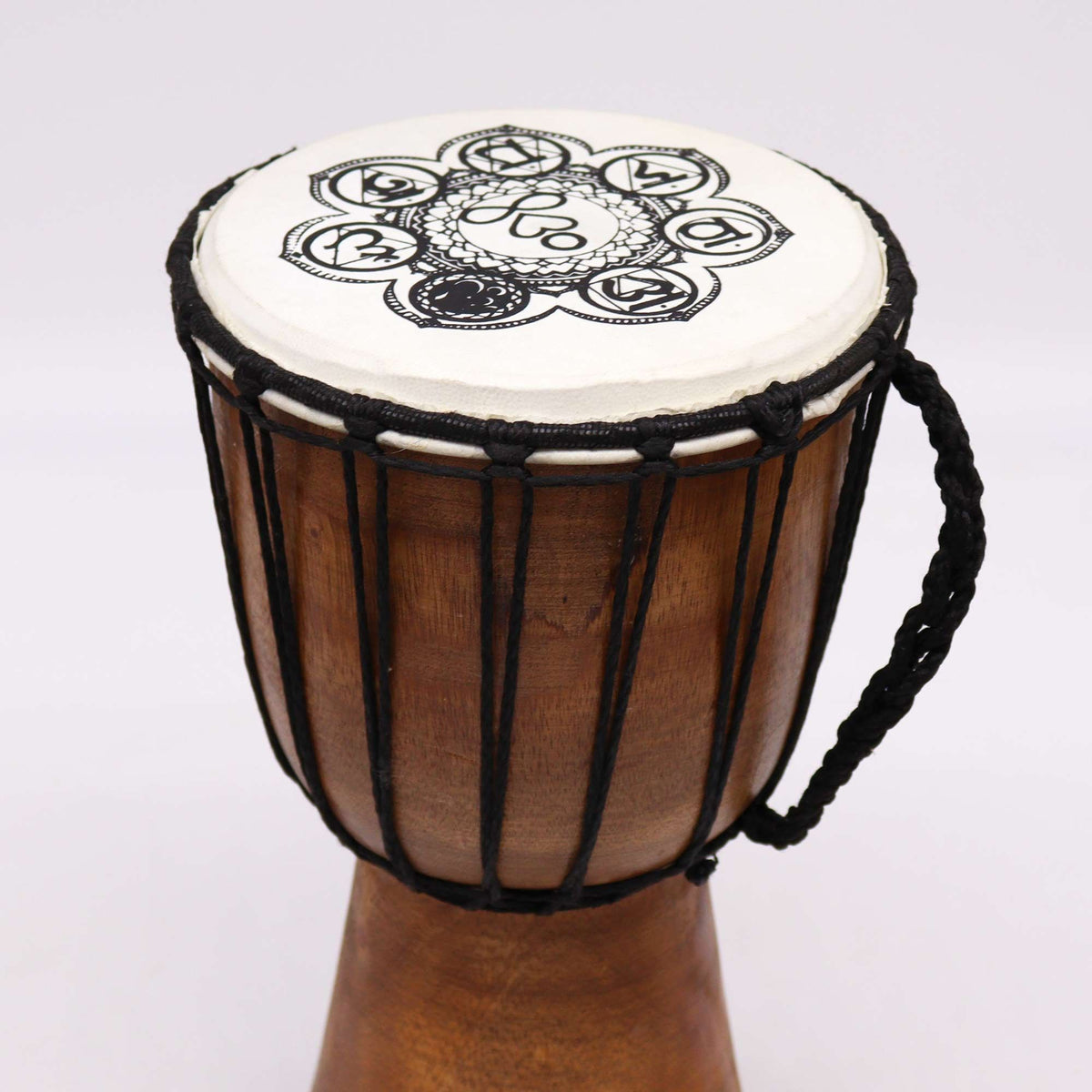 Handgefertigte Djembe mit breitem Kopf - 30cm