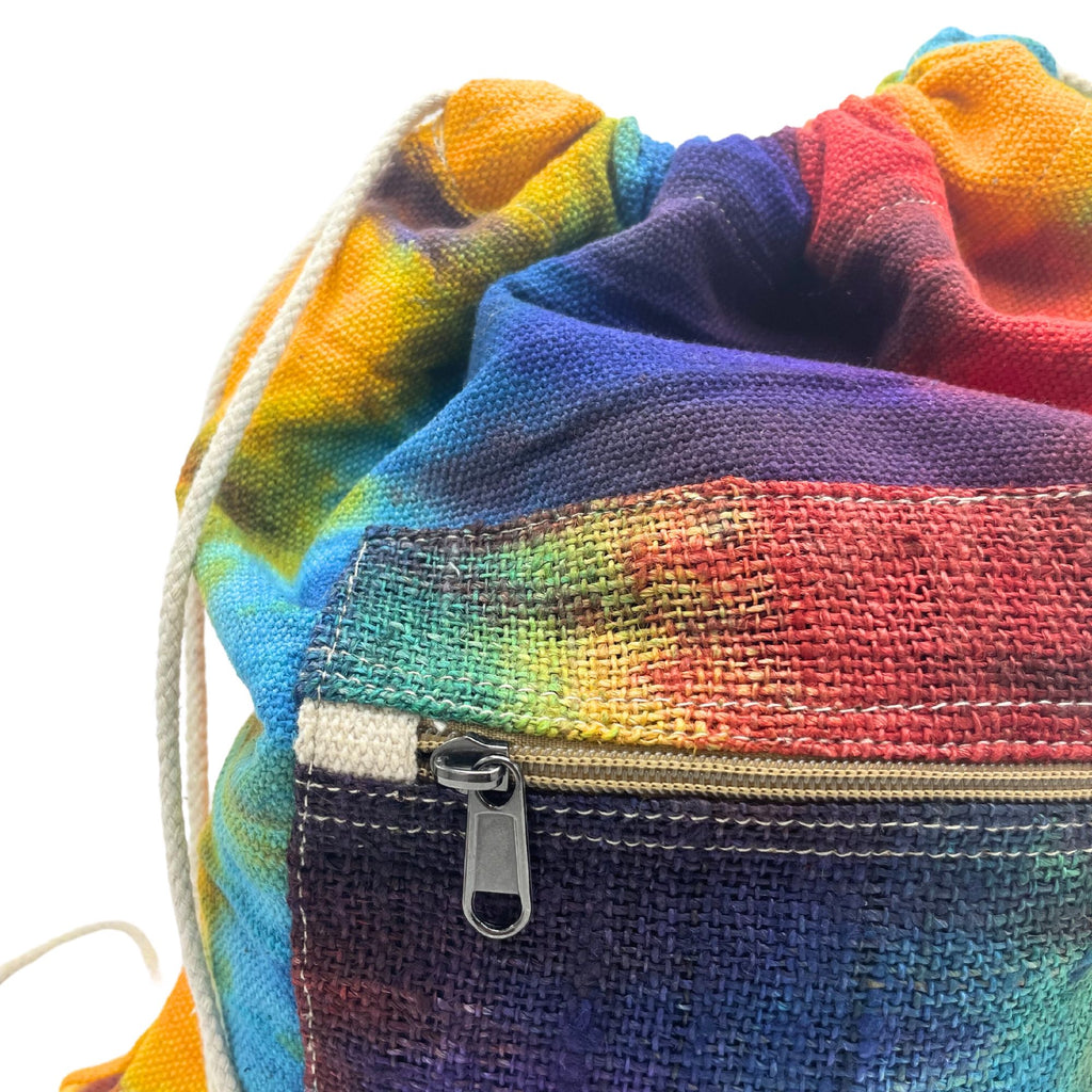 Bolso de cuerda de cáñamo Tiedye