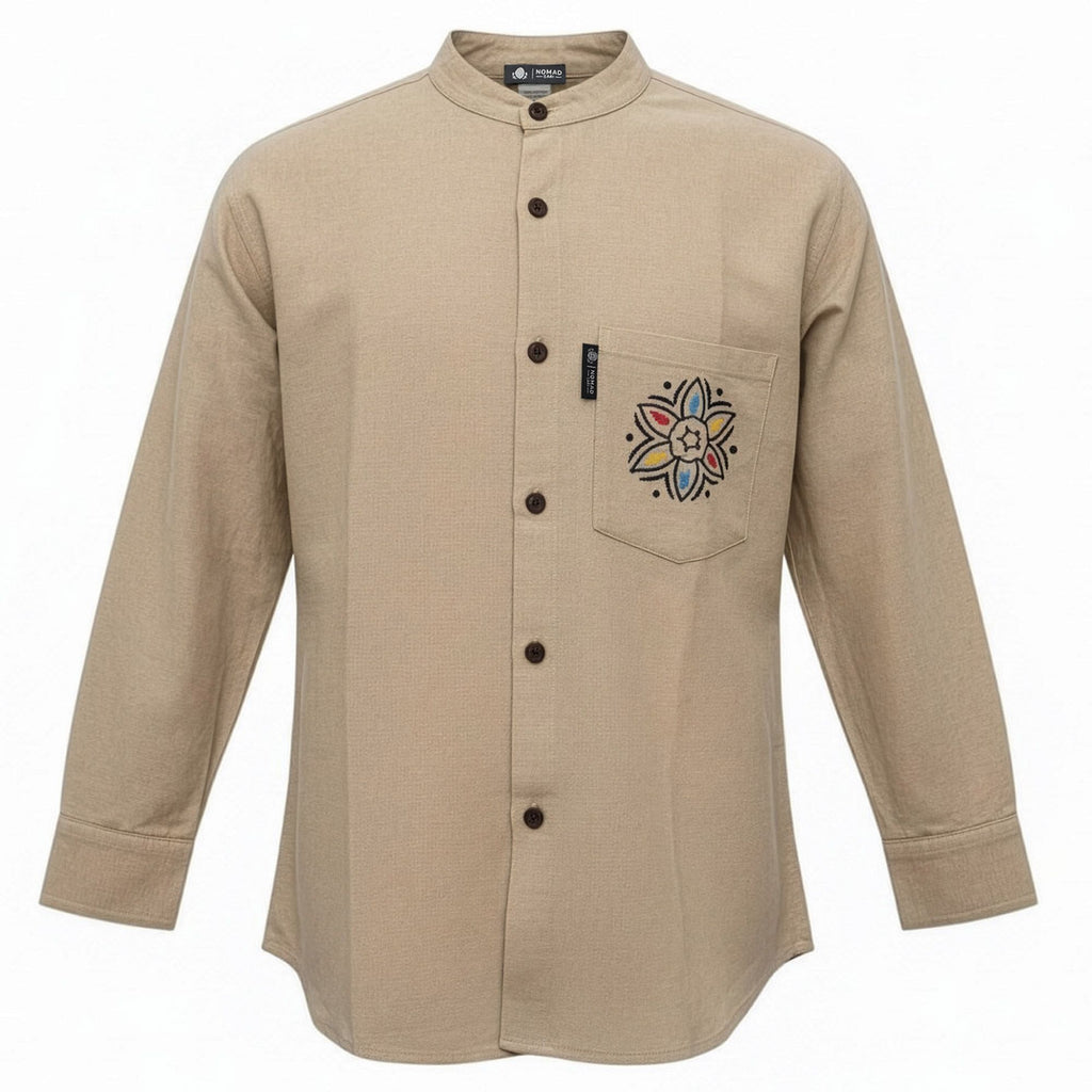 Camisa Nomad Sari Kathmandu - Cor Pedra - Tamanho XL