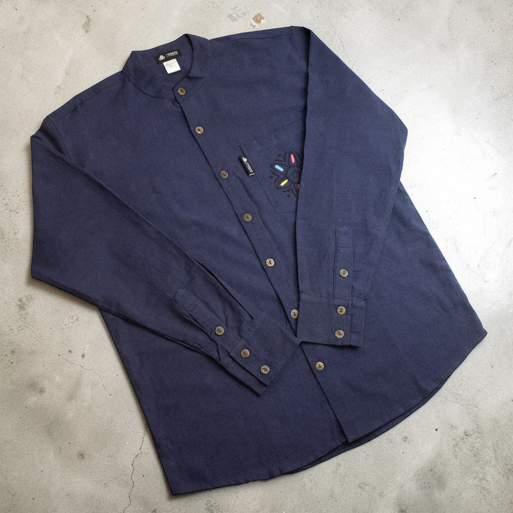 Camisola Nomad Sari Kathmandu - Índigo - Média