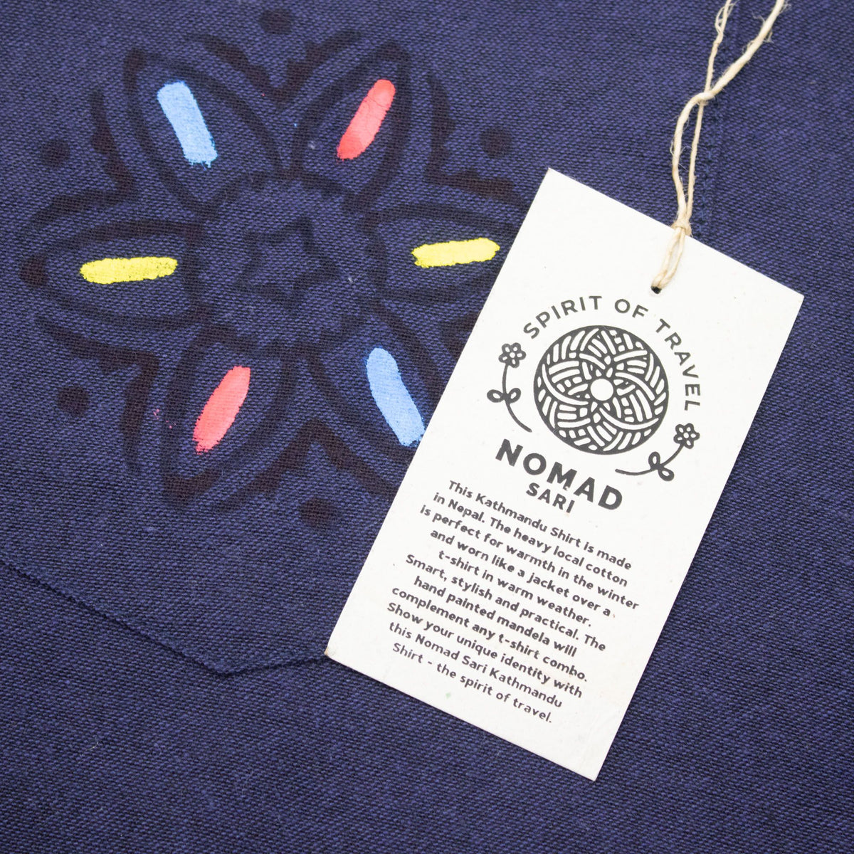Camisola Nomad Sari Kathmandu - Índigo - Média