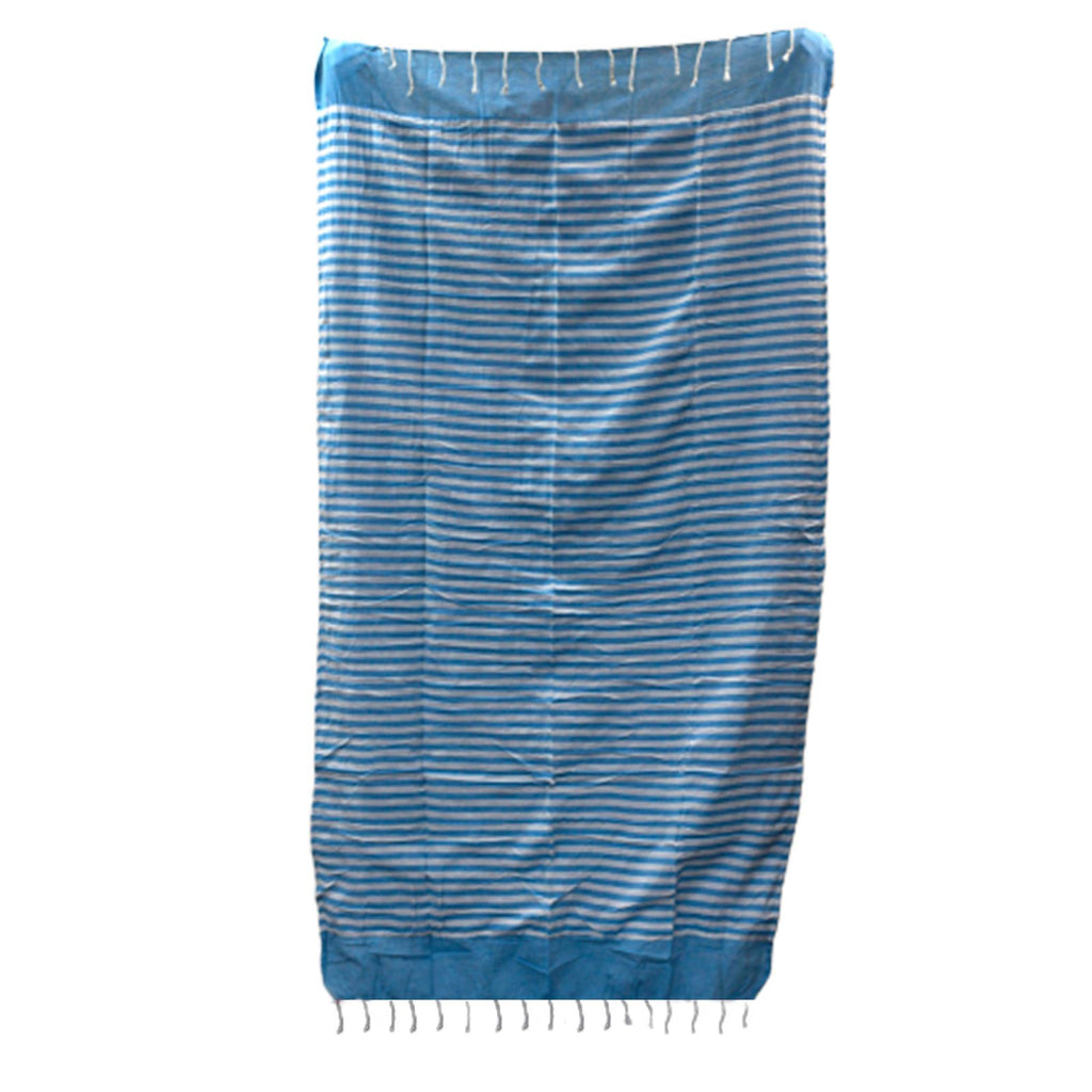 Toalla Pareo de Algodón - 100 × 180 cm - Azul Celeste