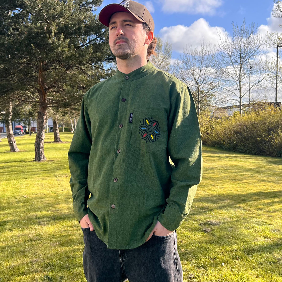Camisa Nomad Sari Kathmandu - Verde Bosque - XL