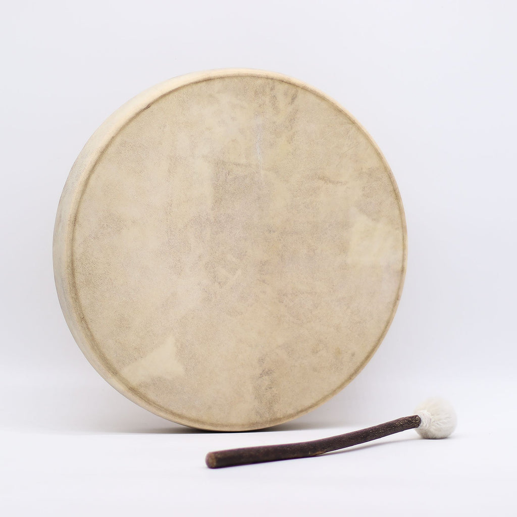 Bärengeist - Schamanentrommel und Schlegel - Stimmbar - 40 cm