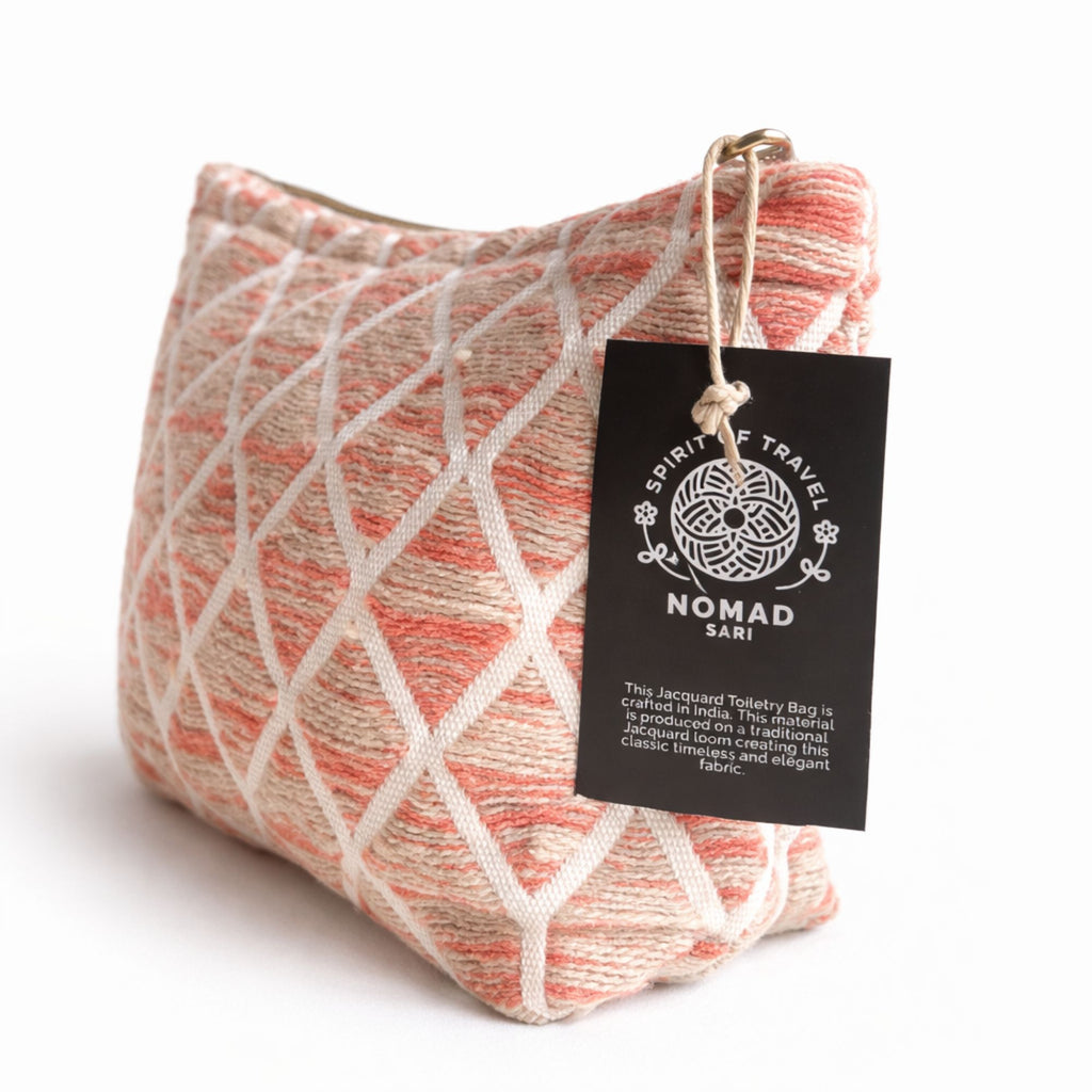 Neceser Nomad Sari Indian Jacquard - Rose Lattice
