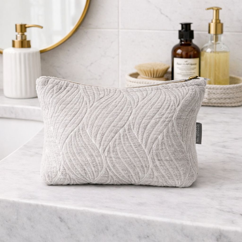 Nomad Sari Indian Jacquard Neceser - Moonlit Weave
