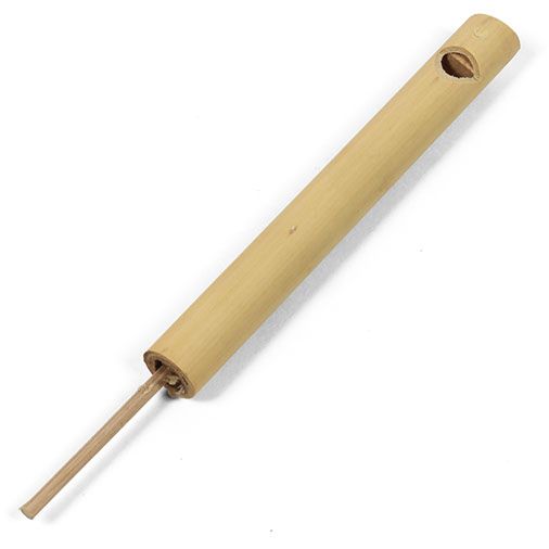 Silbato de bambú simple para pájaros
