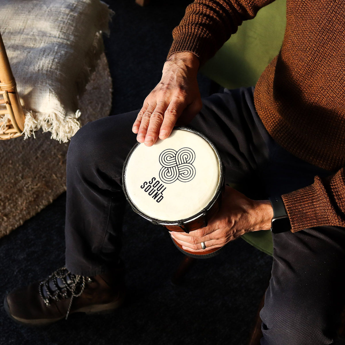 Tambor Pro Djembe Pequeño "Sonido del Alma" – Sonido Grave – 30 cm