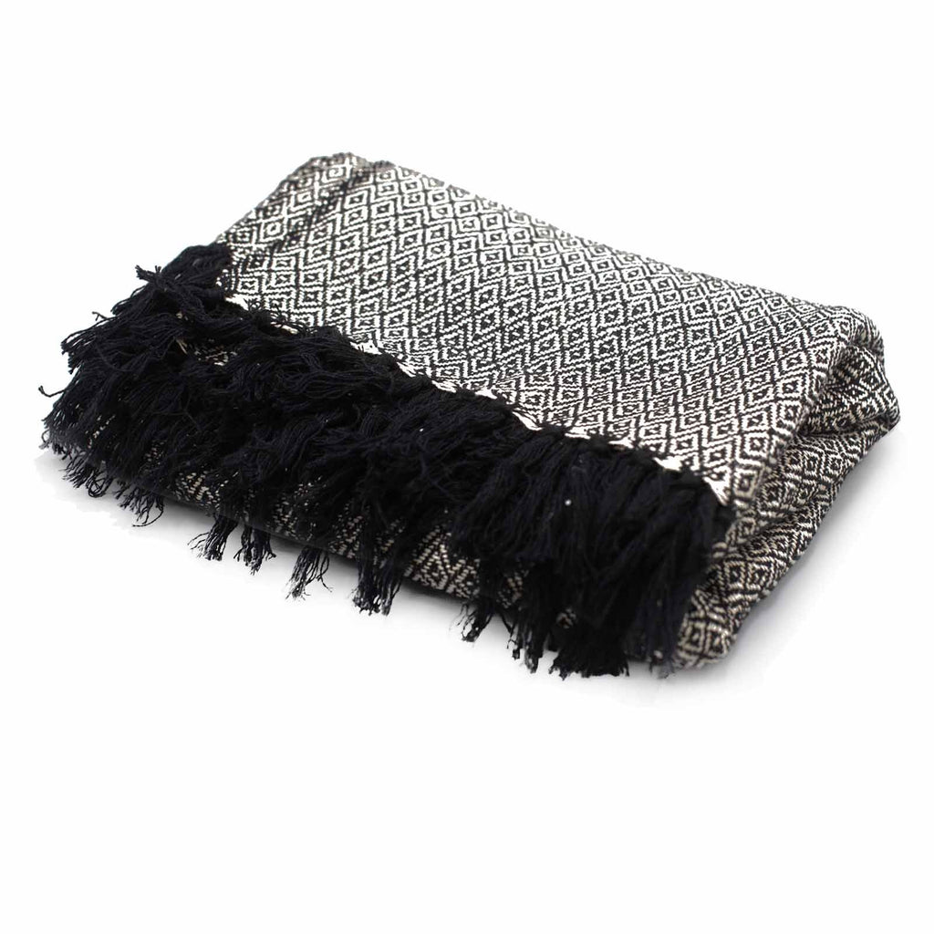 Mantas Boho Comfort - Carbón