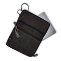 Große Laptoptasche aus Segeltuch – Anthrazit