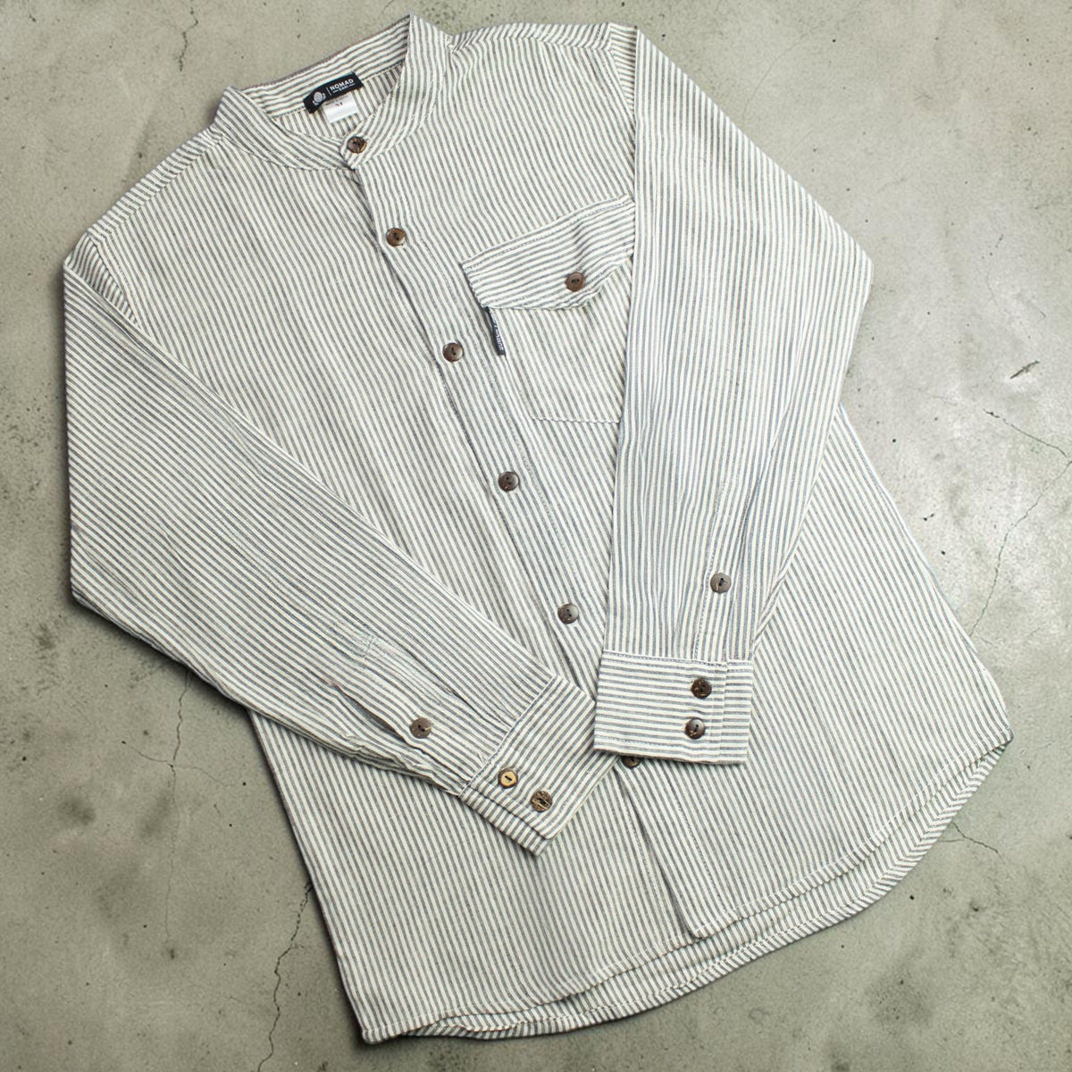 Camisa Nomad Sari Grandad - Cinza Pedra - XL