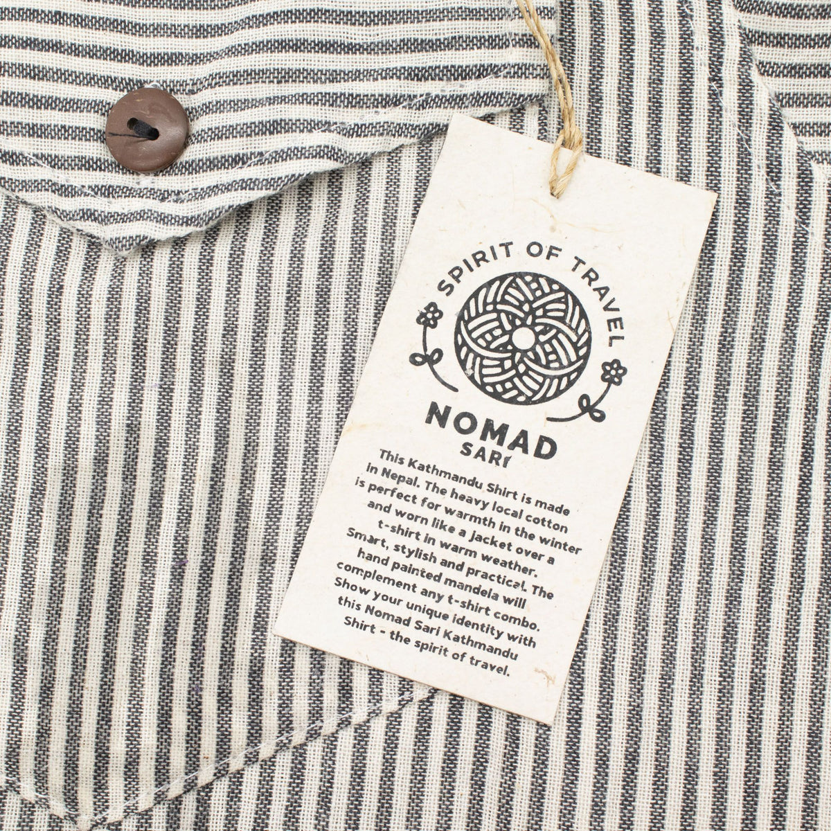 Camisa Nomad Sari Grandad - Cinza Pedra - XL
