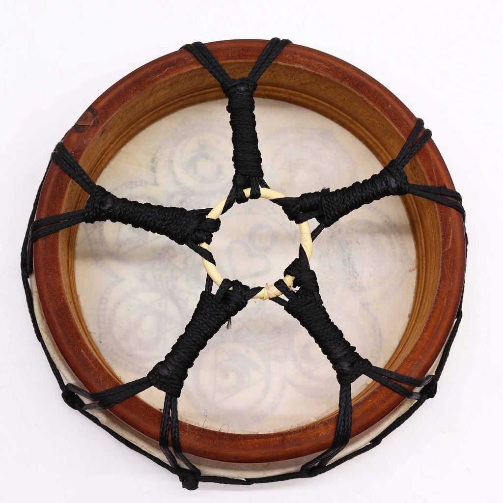 Schamanische Chakra-Trommel mit Schlägel - 25cm