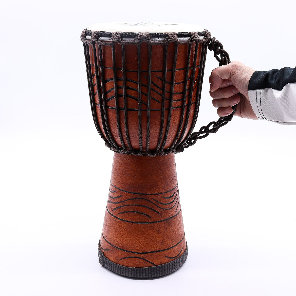 Tambor Djembe Pro Mediano - Ritmo de Libertad (alto) - 40 cm (18 cm de diámetro)