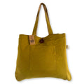 Große Wendetasche aus Jute und Baumwolle – Pistazie