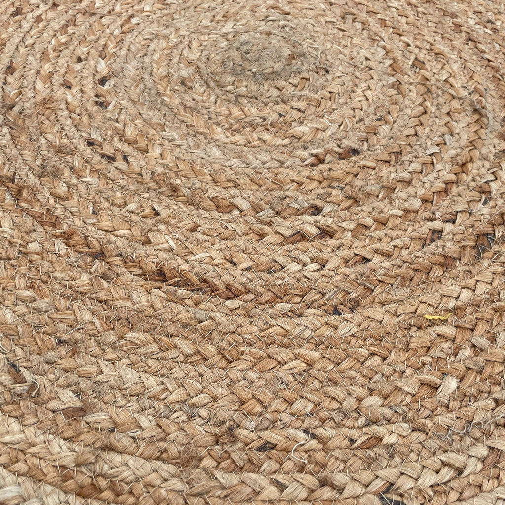 Tapete redondo de juta macia 90 cm