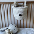 Bärenkörbe | Perlmuttweiß | Hängeaufbewahrung für Babybetten