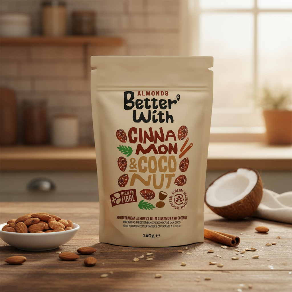 Almendras de Idanha con Canela y Coco - 140g