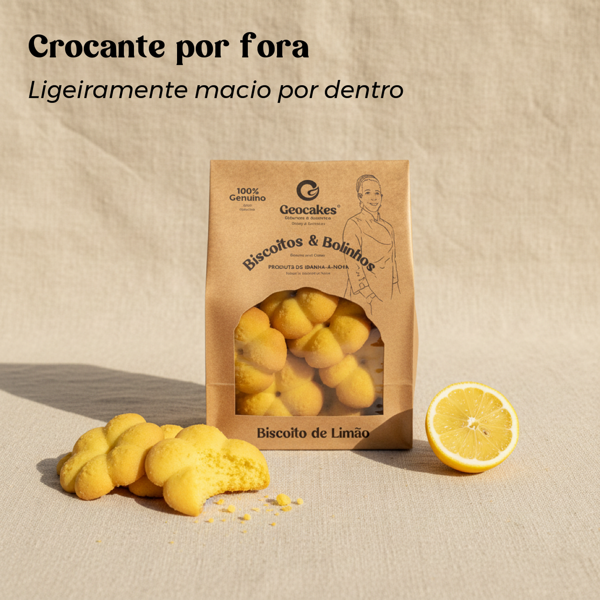 Handgemachte Zitronenkekse aus Beira Baixa | Geocakes