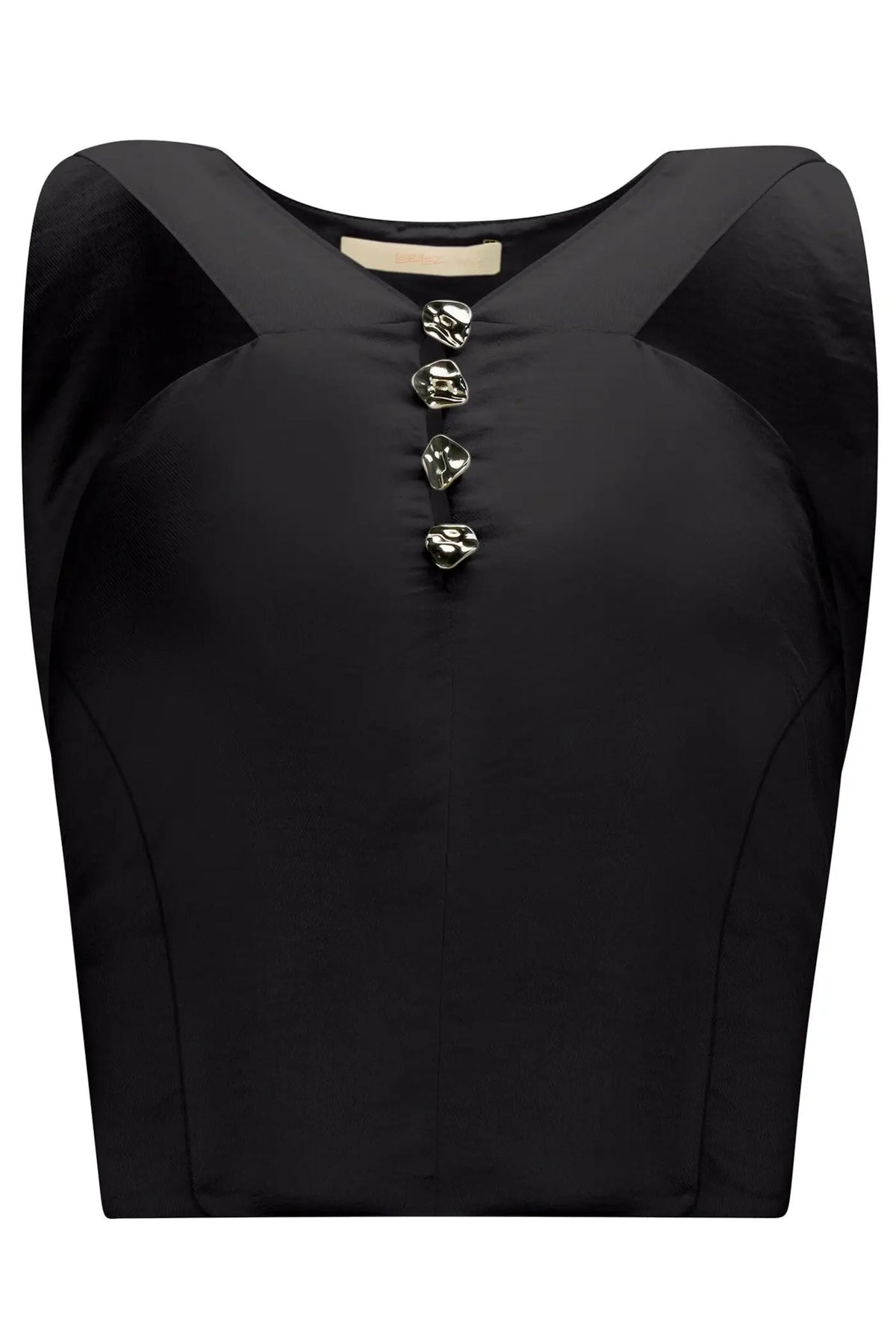 BLUSA CROPPED COM DETALHE BOTÕES