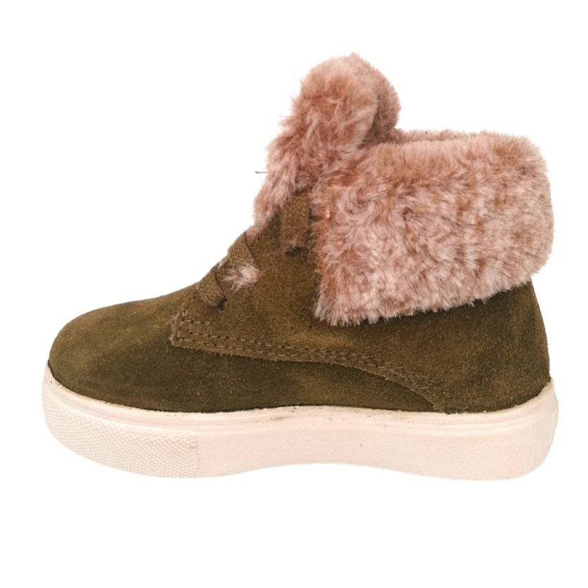 VICTORIA WILDLEDER-STIEFELETTEN MIT ANIMAL-PRINT