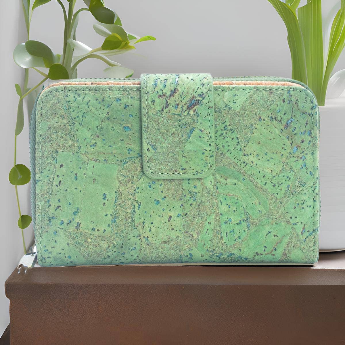 Natural Cork Ladies' Wallet with Anti-RFID Protection BAG-2269