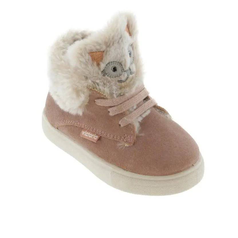 VICTORIA WILDLEDER-STIEFELETTEN MIT ANIMAL-PRINT