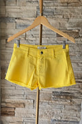 KURZ JEANS-SHORTS GELB