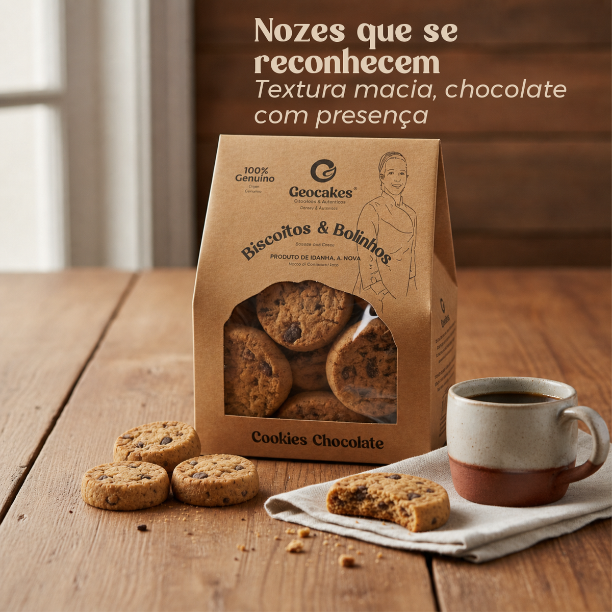 Nuss-Schoko-Kekse Geocakes | Beira Baixa
