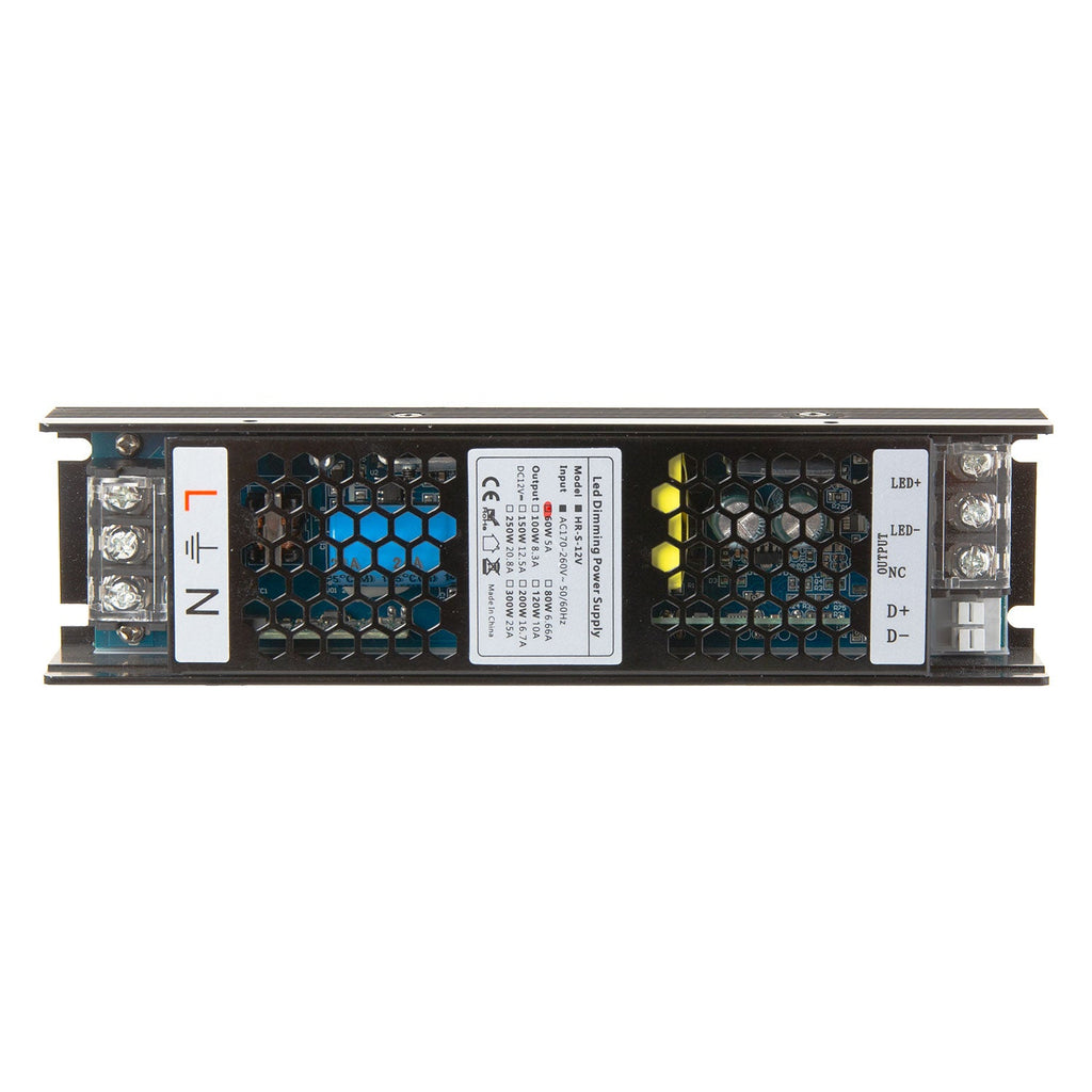 Transformador LED regulable 0-10V 170-260V 12V 5A 60W IP20 [CP-HRS-60-12]