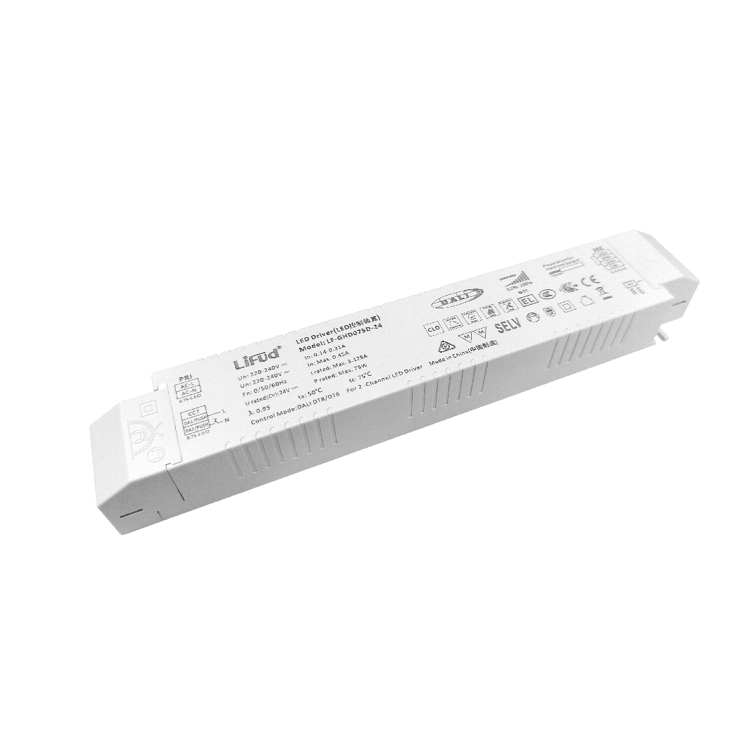 Driver Lifud 100W Saída: 24V Regulável DALI/PUSH IP20