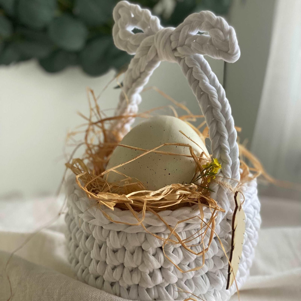 Gehäkelter Osterkorb - Eierkorb zu Ostern