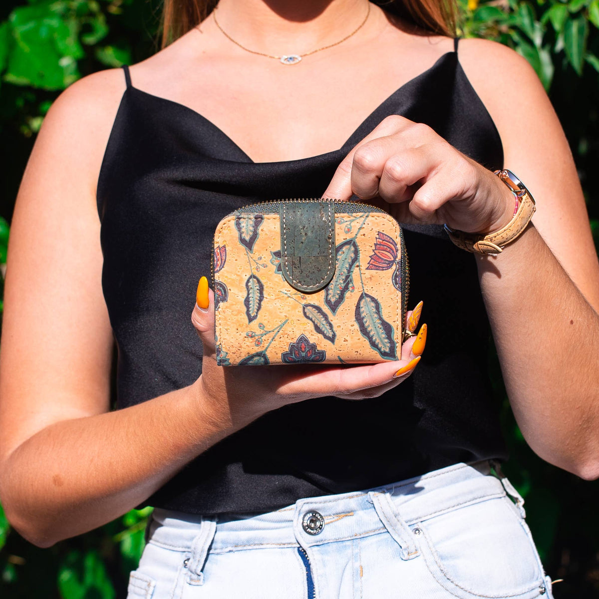 Pattern cork card wallet Cork Wallet BAG-2087