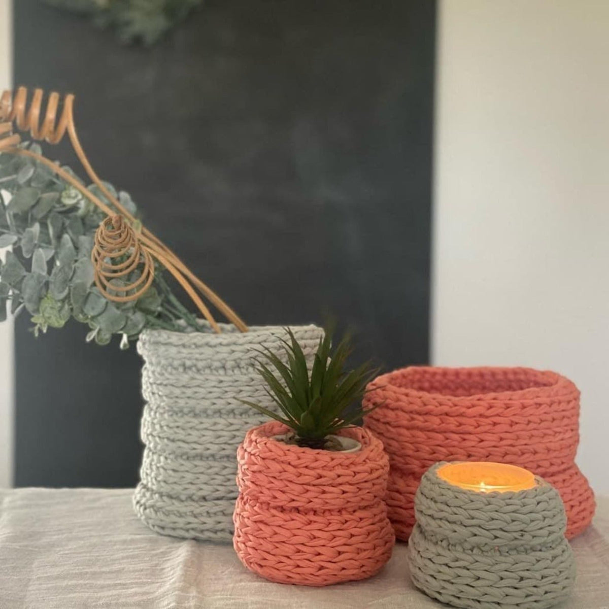 Decorative Basket Pot Set