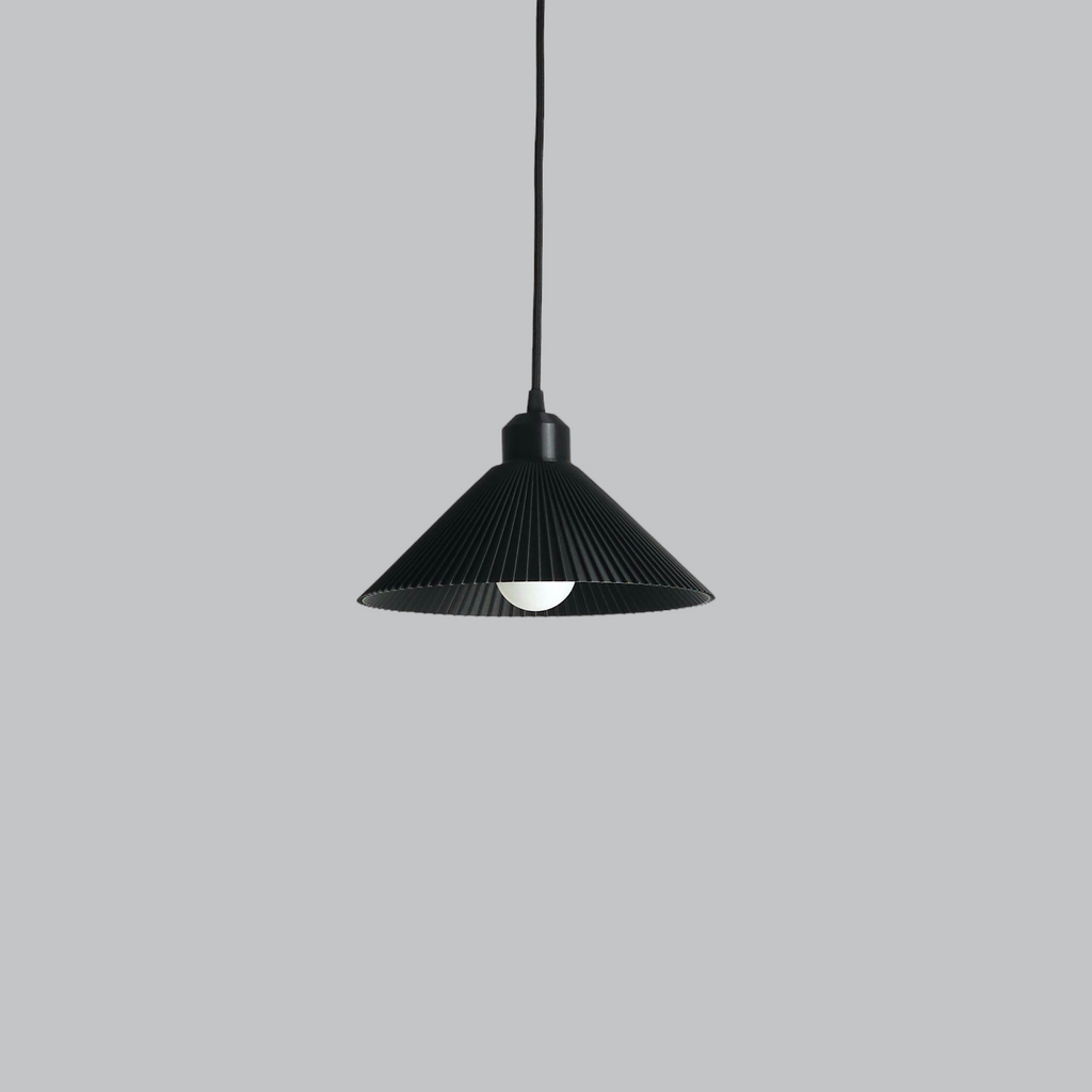 Hängeleuchte "Colt", Schwarz/Deckenrosette Schwarz/Kabel Schwarz