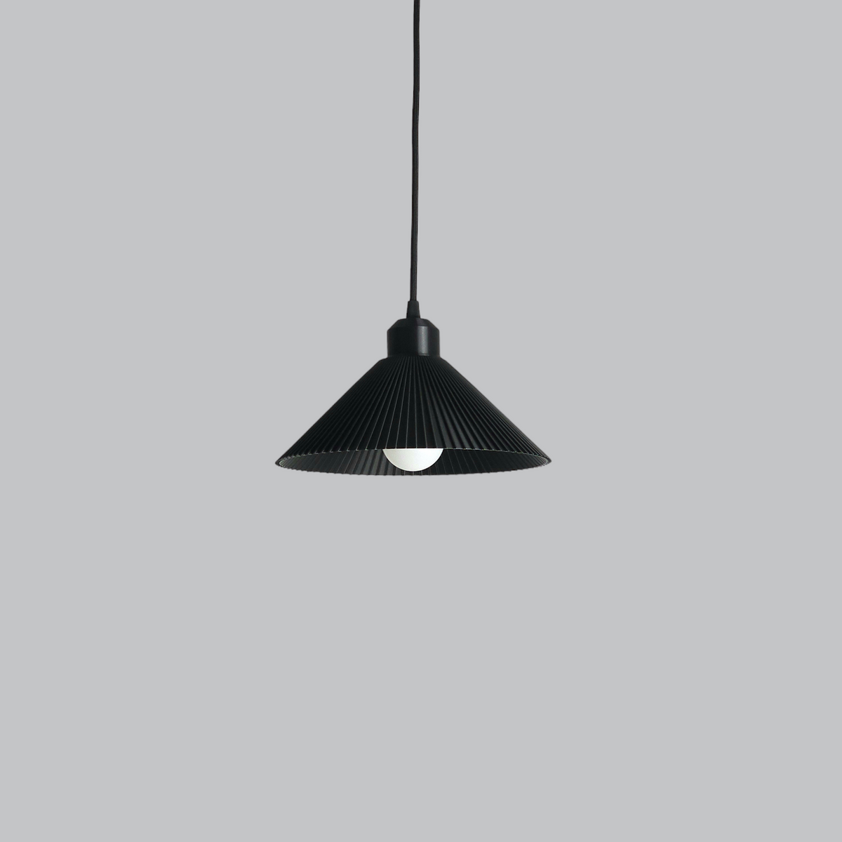 Hängeleuchte "Colt", Schwarz/Deckenrosette Schwarz/Kabel Schwarz