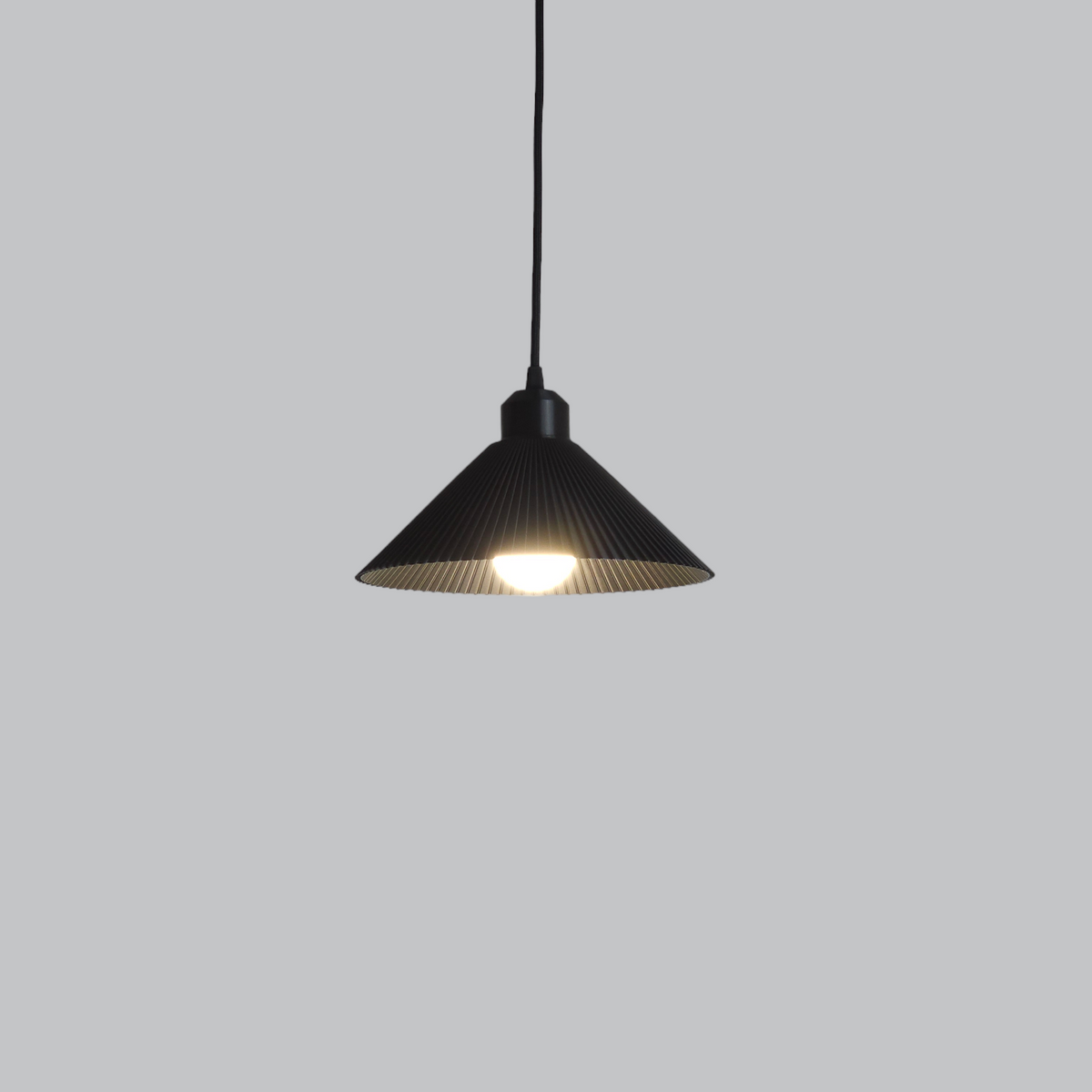 Hängeleuchte "Colt", Schwarz/Deckenrosette Schwarz/Kabel Schwarz