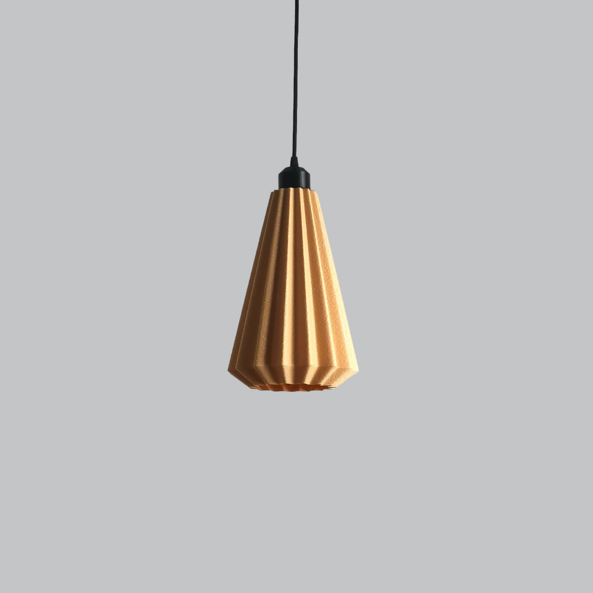 Pendelleuchte "Lindor", Beige/Deckenrosette Schwarz/Kabel Schwarz