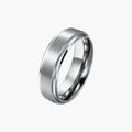 Ring aus gebürstetem Wolframstahl