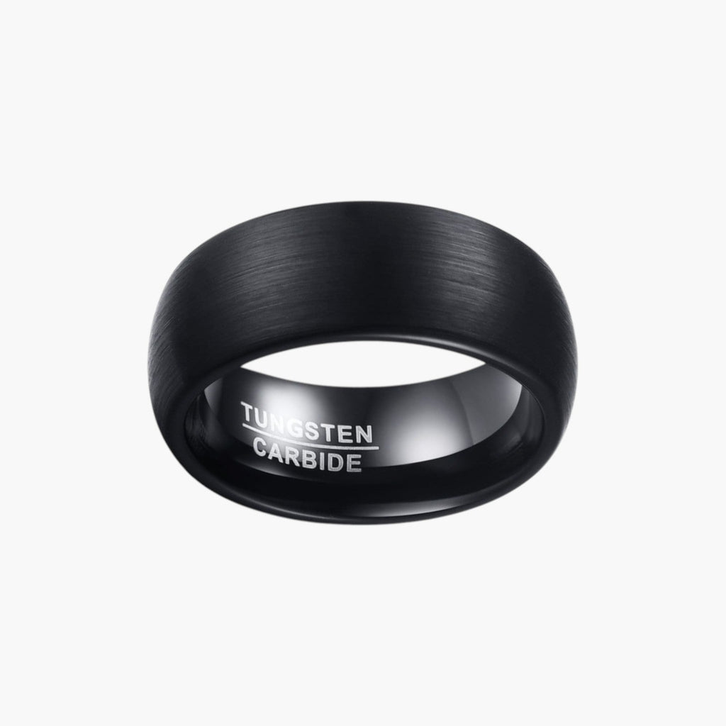 Ring aus gebürstetem Wolframstahl
