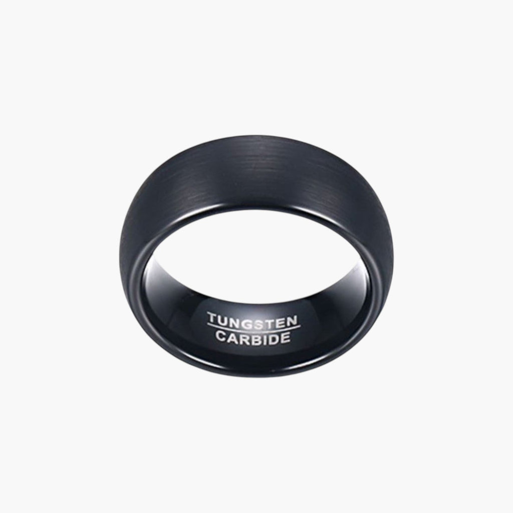 Ring aus gebürstetem Wolframstahl