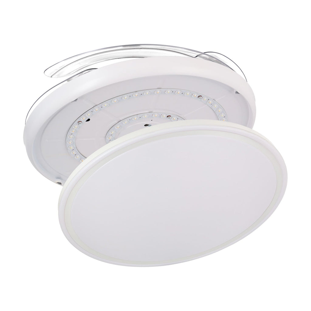 Ventilador CC Scorpion, Función Verano-Invierno, 59 W, Blanco, 4 Aspas, 107D, Regulador, 6980 LM, 3000-4000-6000 K, Control Remoto + Ti