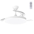 DC-Deckenventilator „Marele“, Sommer-/Winterfunktion, 48W, weiß, 3 Flügel, 5040lm, 3500-4000-6500K, Fernbedienung und Timer