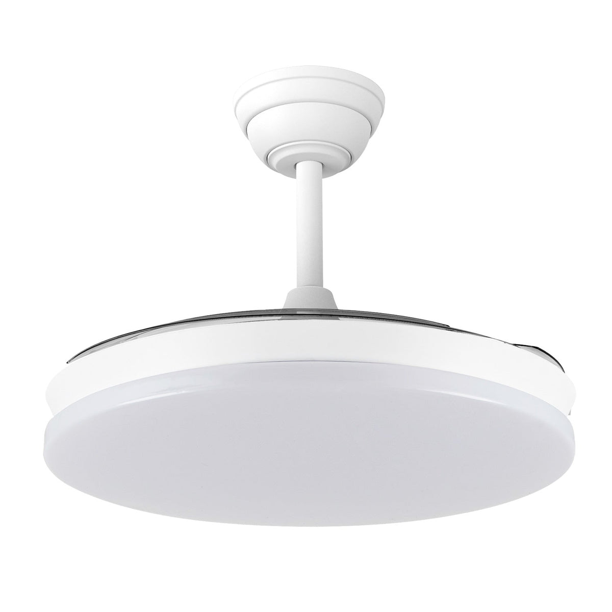 Ventilador de techo DC "Marele", función verano/invierno, 48W, blanco, 3 aspas, 5040lm, 3500-4000-6500K, mando y temporizador
