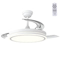 Ventilador DC "Martina", función verano/invierno, 48W, blanco, 3 aspas, 5040lm, 3500-4000-6500K, mando y temporizador