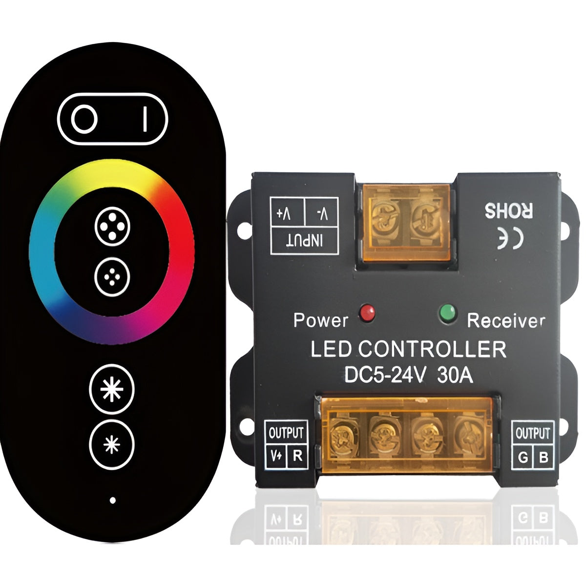 Caixa metálica do controlador RGB RF Touch LED [HLP-YS-RFXTC-03]
