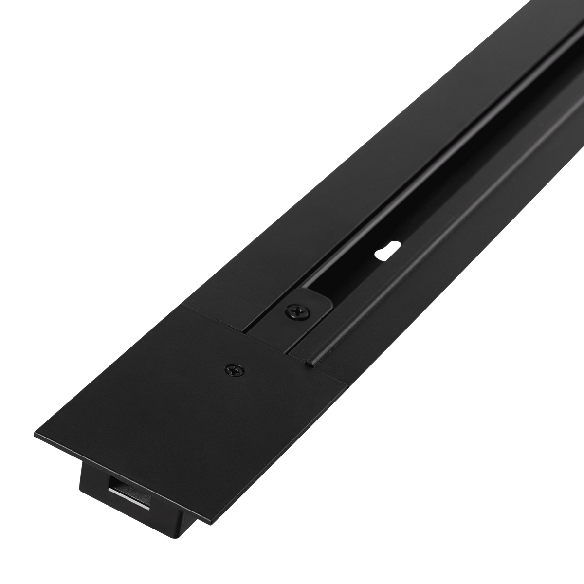 Calha Embutida Monofásica para Focos LED 2M Preto [HO-218000CARRIL-N-2M-EM]