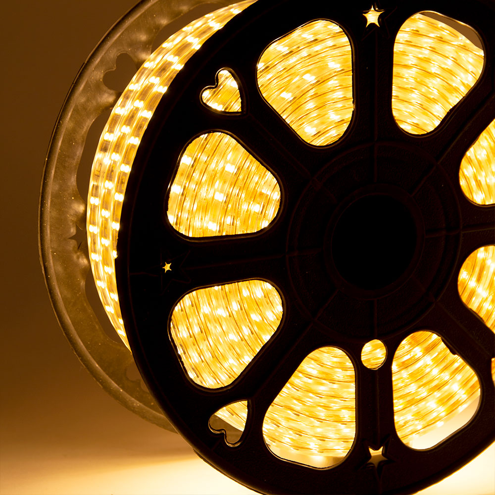 LED-Streifen 120 LEDs/M 500W 1.000Lm 6000ºK SMD5050 220VAC IP65 x50M 40.000H [HO-220-120-50M-CW]