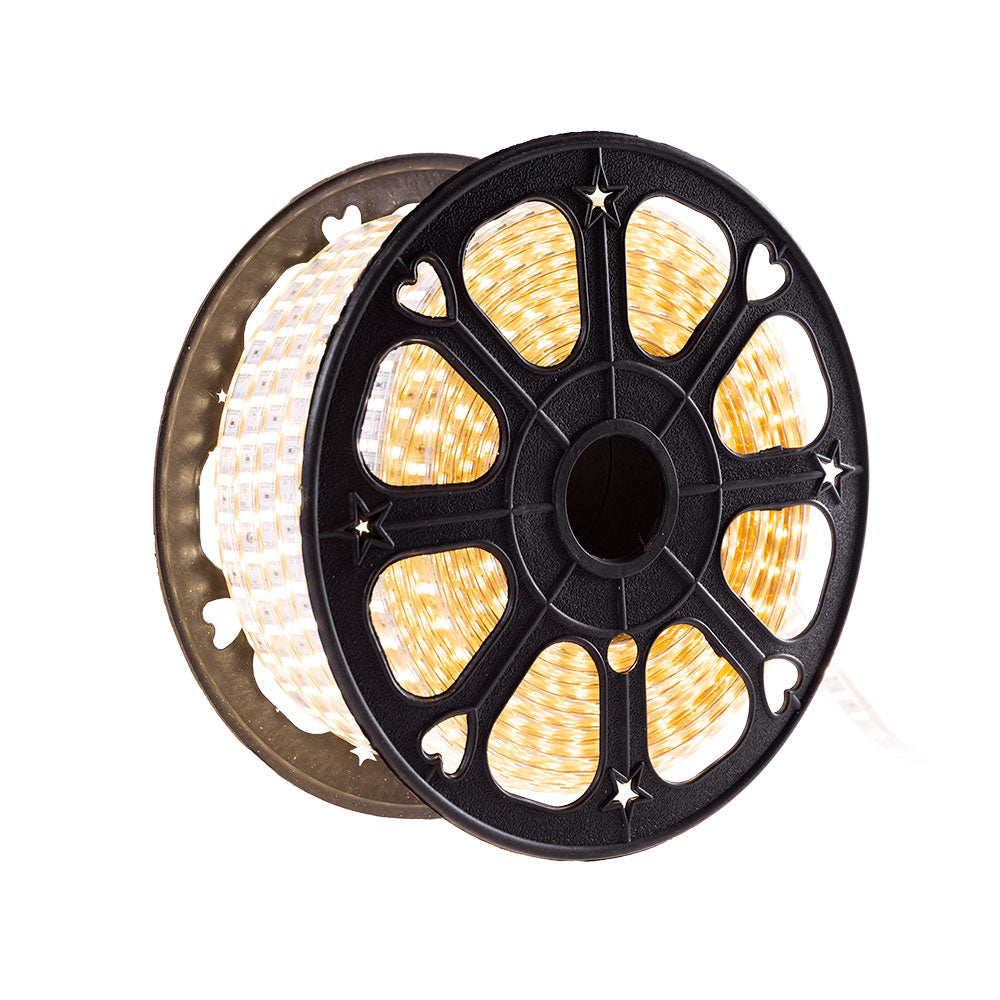 LED-Streifen 120 LEDs/M 500W 1.000Lm 6000ºK SMD5050 220VAC IP65 x50M 40.000H [HO-220-120-50M-CW]