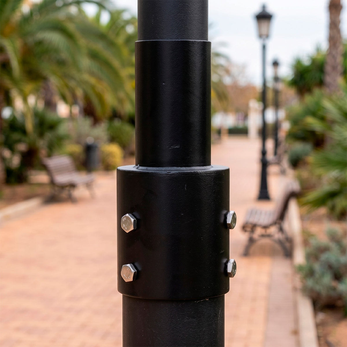 Adaptador de coluna de iluminação pública de 80 mm para 60 mm
